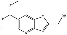 (6-(DIMETHOXYMETHYL)FURO[3,2-B]PYRIDIN-2-YL)-METHANOL 结构式