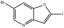 6-Bromo-2-iodofuro[3,2-b]pyridine 结构式