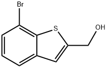 (7-溴苯并[B]噻吩-2-基)甲醇 结构式