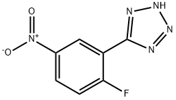 5-(2-氟-5-硝基苯基)-2H-四唑 结构式