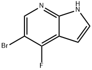 5-溴-4-氟-7-氮杂吲哚 结构式