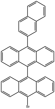 10-溴-10'-(2-萘基)-9,9'-联蒽 结构式
