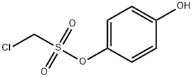 4-Hydroxyphenyl=chloromethanesulfonate 结构式