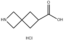 2-氮杂螺[3.3]庚烷-6-羧酸盐酸盐 结构式