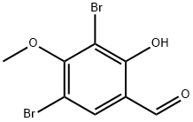 3,5-二溴-2-羟基-4-甲氧基苯甲醛 结构式