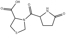 3-pyroglutamylthiazolidine-4-carboxylic acid 结构式