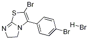 2-BroMo-3-(4-broMophenyl)-5,6-dihydroiMidazo[2,1-b]thiazole hydrobroMide 结构式