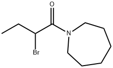 1-(2-溴丁酰)高哌啶 结构式