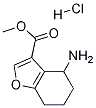 4-氨基-4,5,6,7-四氢苯并呋喃-3-甲酸甲酯盐酸盐 结构式