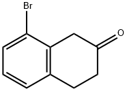8-溴-3,4-二氢-1H-2-萘酮 结构式