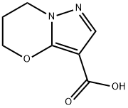 6,7-二氢-5H-吡唑并[5,1-B][1,3]噁嗪-3-羧酸 结构式