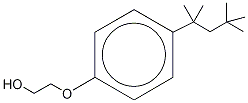 4-叔-OP1EO-13C6 结构式