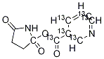 1-Nicotinoyloxy-13C6 succiniMide 结构式