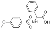 2-((4-甲氧基苯基)磺酰胺)-2-苯基乙酸 结构式