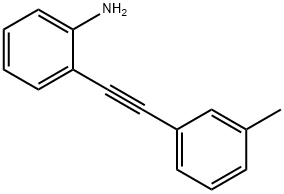 Benzenamine, 2-[2-(3-methylphenyl)ethynyl]- 结构式