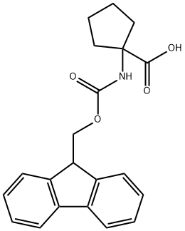 1-芴甲氧羰酰基-1-氨基环戊烷羧酸 结构式