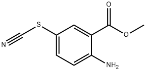 Benzoic acid, 2-amino-5-thiocyanato-, methyl ester (9CI) 结构式