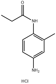 N-(4-氨基-2-甲基苯基)丙酰胺盐酸盐 结构式