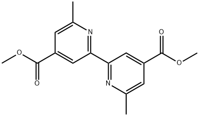 6,6'-二甲基-2,2'-联吡啶-4,4'-二甲酸甲酯 结构式