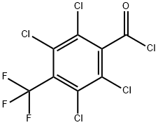 2,3,5,6-四氯-4-(三氟甲基)苯甲酰氯 结构式
