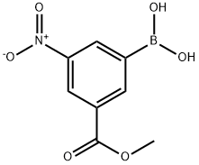 3-羧酸甲酯-5-硝基苯硼酸 结构式