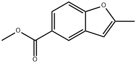 2-甲基苯并呋喃-5-羧酸甲酯 结构式