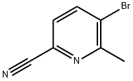 5-溴-6-甲基吡啶-2-甲腈 结构式