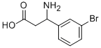 3-氨基-3-(3-溴苯基)丙酸 结构式