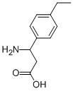3-氨基-3-(4-乙基苯基)丙酸 结构式