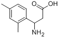 3-氨基-3-(2,4-二甲基苯基)丙酸 结构式