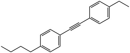 Benzene, 1-butyl-4-[(4-ethylphenyl)ethynyl]- 结构式