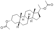 (20S)-5-BETA-PREGNANE-3ALPHA,20-DIOL DIACETATE 结构式