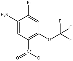 2-溴-5-硝基-4-三氟甲氧基苯胺 结构式