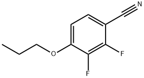 2,3-二氟-4-丙氧基苯腈 结构式