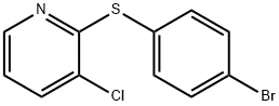 2-[(4-BROMOPHENYL)THIO]-3-CHLOROPYRIDINE 结构式