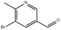 5-溴-6-甲基-3-吡啶甲醛 结构式