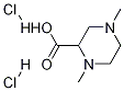 1,4-diMethylpiperazin-2-carboxylic acid 2HCl 结构式
