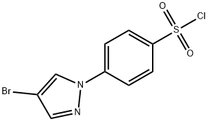 4-(4-溴-1H-吡唑基-1-基)苯磺酰氯 结构式