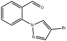 2-(4-溴-1H-吡唑-1-基)苯甲醛 结构式