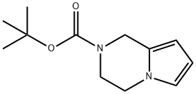 3,4-二氢吡咯并[1,2-A]吡嗪-2(1H)-羧酸叔丁酯 结构式