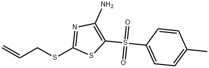 2-ALLYLTHIO-4-AMINO-5-TOSYLTHIAZOLE 结构式