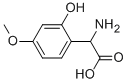 AMINO-(2-HYDROXY-4-METHOXY-PHENYL)-ACETIC ACID 结构式