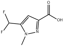 5-(二氟甲基)-1-甲基-1H-吡唑-3-羧酸 结构式