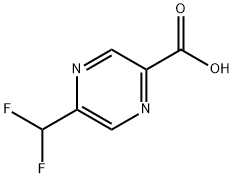 5-二氟甲基吡嗪-2-甲酸 结构式
