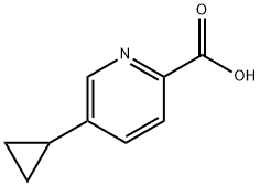 5-环丙基皮考啉酸 结构式