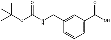 3-(N-Boc-氨甲基)苯甲酸 结构式