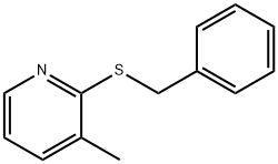 3-METHYL-2-[(PHENYLMETHYL)THIO]PYRIDINE 结构式