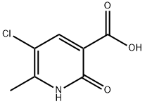 5-CHLORO-2-HYDROXY-6-METHYL-NICOTINIC ACID 结构式