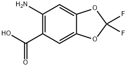 6-Amino-2,2-difluoro-1,3-benzodioxole-5-carboxylic acid 结构式