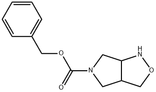 四氢-1H-吡咯并[3,4-C]异唑-5(3H)-甲酸苯甲酯 结构式